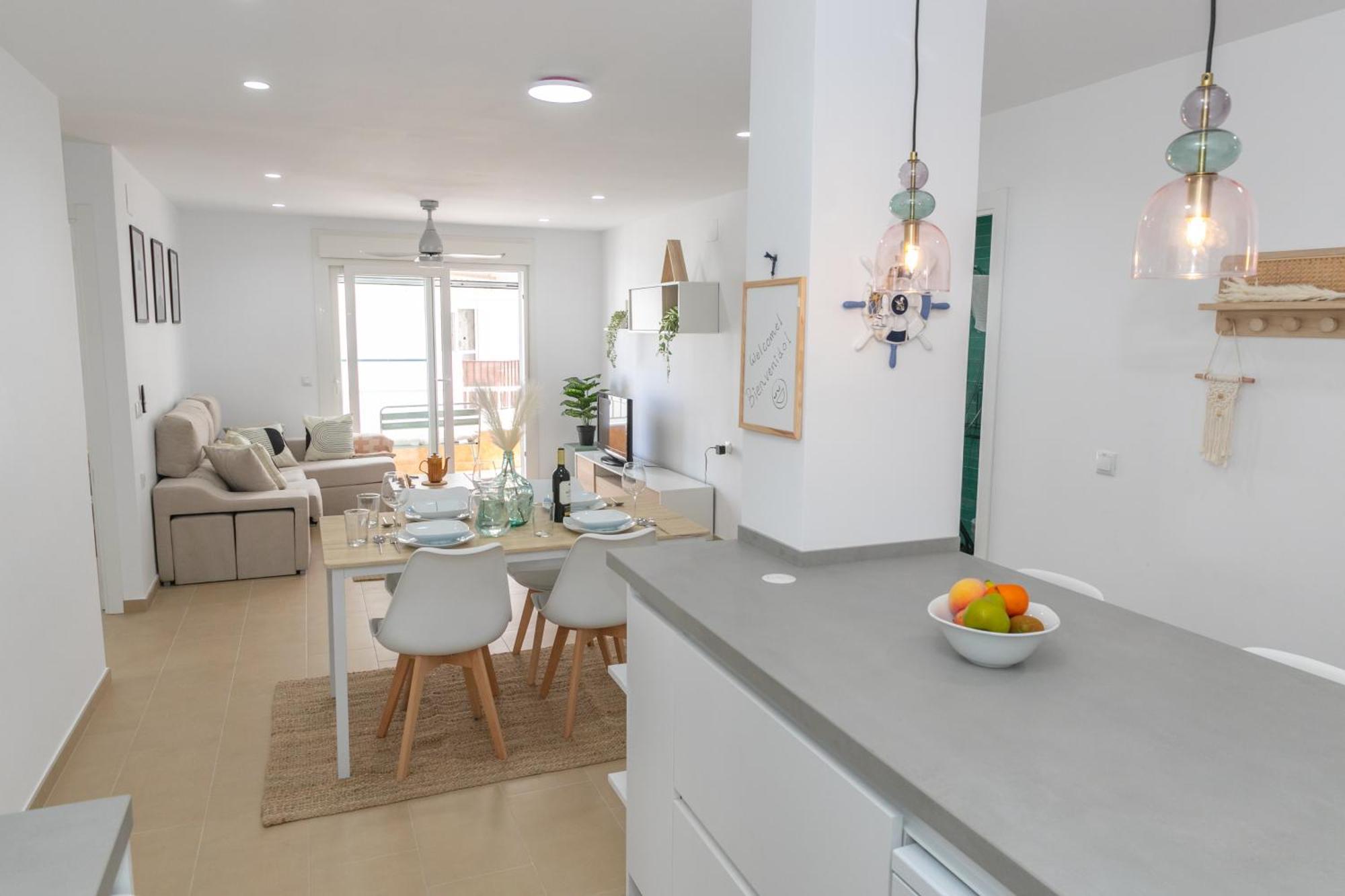 Casa Melva - Primera Linea Con Terraza, Moderno Барбате Экстерьер фото